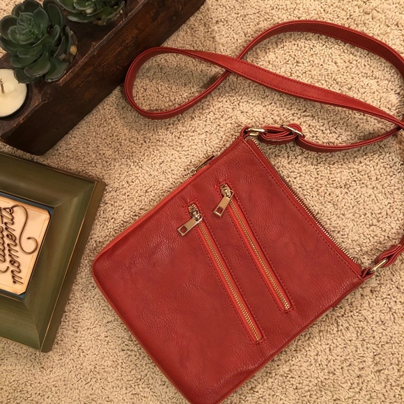 Simply Noelle Handbags - (3 for $12) Zipper Crossbody Vegan Faux Leather